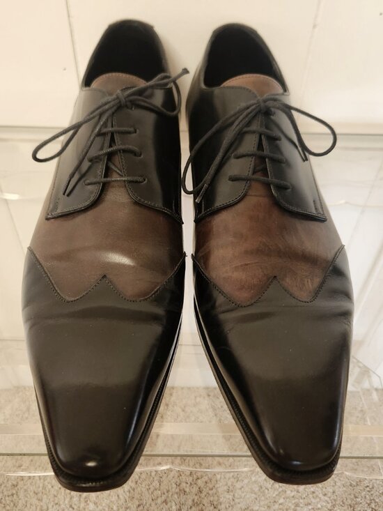Canali shoes 12 men\'s two tone wingtips Italy size 46 main image 9